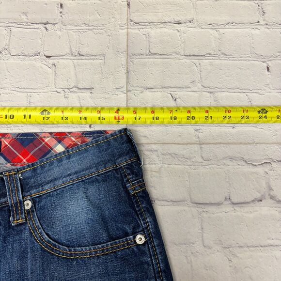 Vintage Energie Men Straight Jeans Size 33 Blue Denim Y2K Distressed D049 -26 - Picture 4 of 16